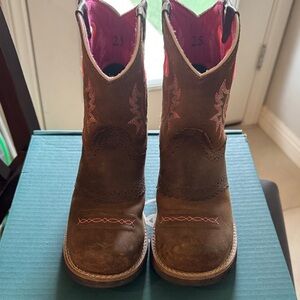 Ariat Girls- Fatbaby Cowgirl boots- Size 2.5